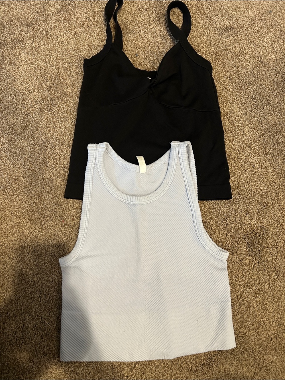 Nikibiki Black & Light Blue Tank Top Pair
